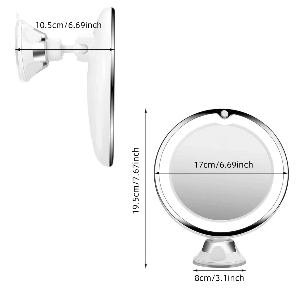 GlowMirror™ | Geen Last meer van Slecht Licht voor Make-Up