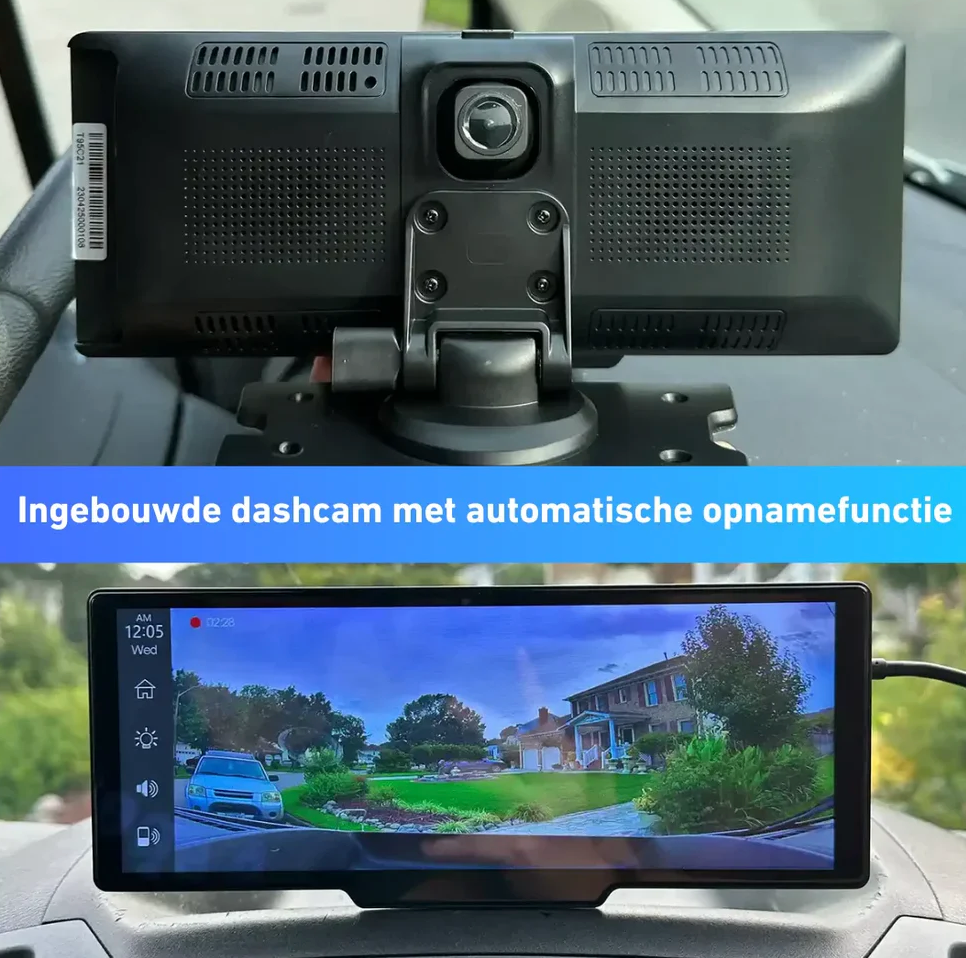 DashCarplay™ | Carplay met Ingebouwde Dashcam voor elke Auto